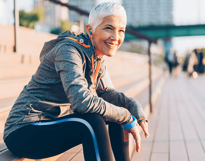 woman on a run